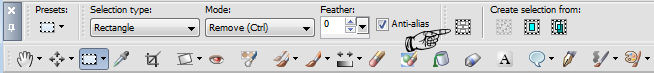 custom selection tool
