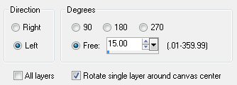 rotation setting