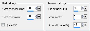 mosaic setting