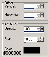 Drop Shadow settings