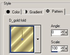Pattern settings