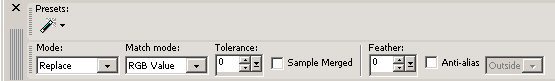 magic wand setting