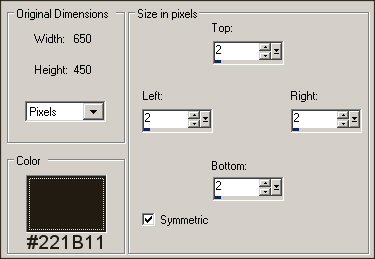 Border setting